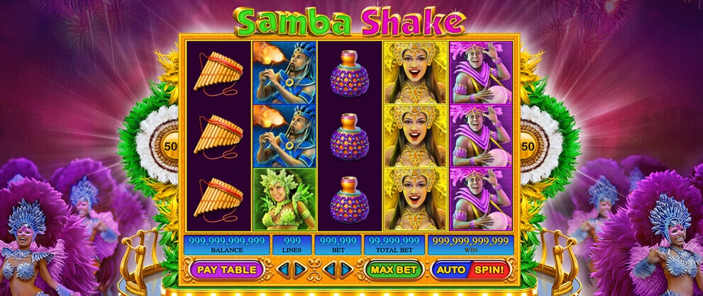 samba shake slot machine caesars casino