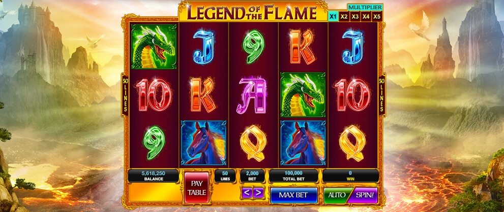 legend of the flame slots