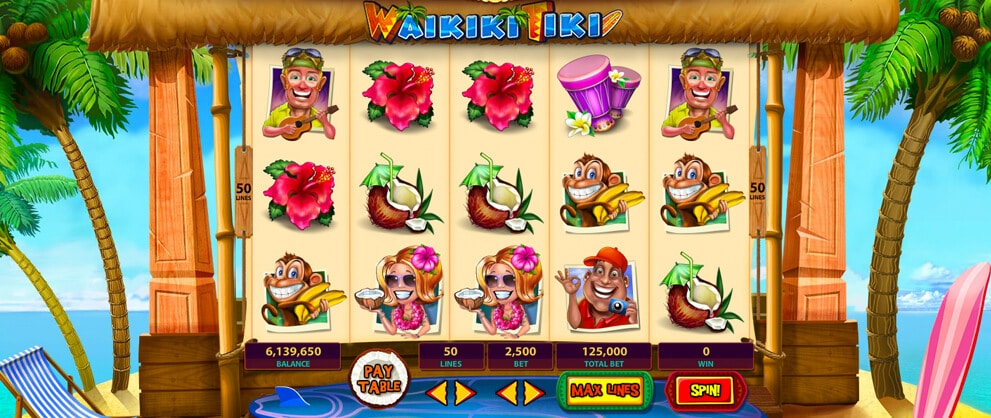 waikiki tiki free slot caesars casino